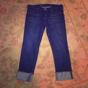 AG Stevie cuff slim straight cuffed jeans 30